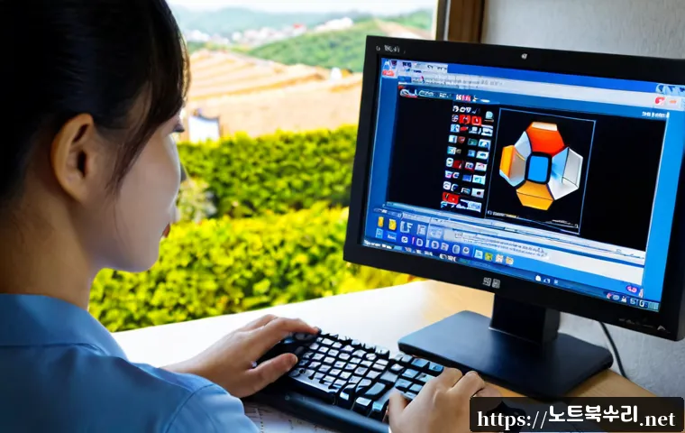 조리읍 STATUS_IMAGE_CHECKSUM_MISMATCH - Photorealistic remote support workstation in a quiet suburban Korean home office, desktop monitor sh...