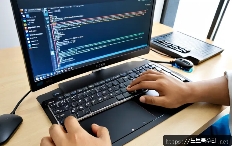 여수동 윈도우11 windows11 재설치 포맷  초기화 - Photorealistic IT support workstation in a quiet Yeosu-dong apartment, modern desktop computer durin...