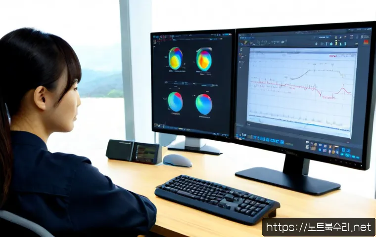 원삼면 STATUS_INVALID_PARAMETER - Photorealistic software support workstation in a quiet rural office near Wonsam-myeon, dual monitors...