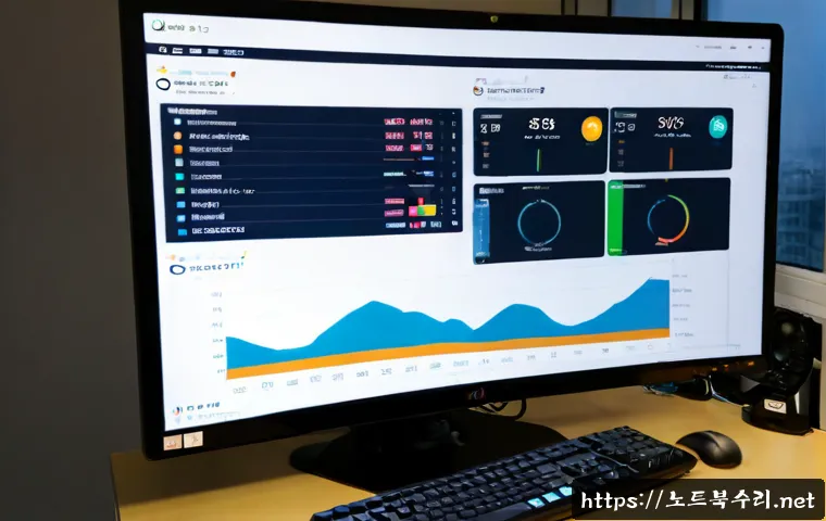 대방동 MEMORY_MANAGEMENT - Photorealistic remote-support workstation in a compact Daebang-dong apartment office, dual monitors ...