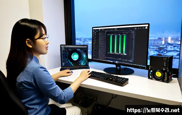 방학동 HARDWARE_MEMORY_FAILURE - Photorealistic remote-support workstation in a compact Banghak-dong apartment office, desktop tower ...