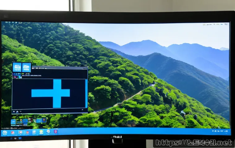 명륜동 IO1_INITIALIZATION_FAILED - Photorealistic IT support workstation in a quiet Myeongnyun-dong apartment office, dual monitors sho...