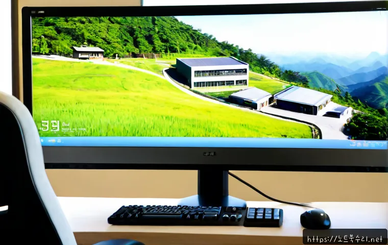 상지석동 STATUS_IMAGE_NOT_FOUND - Photorealistic remote-support workstation in a quiet hillside neighborhood office, dual monitors sho...
