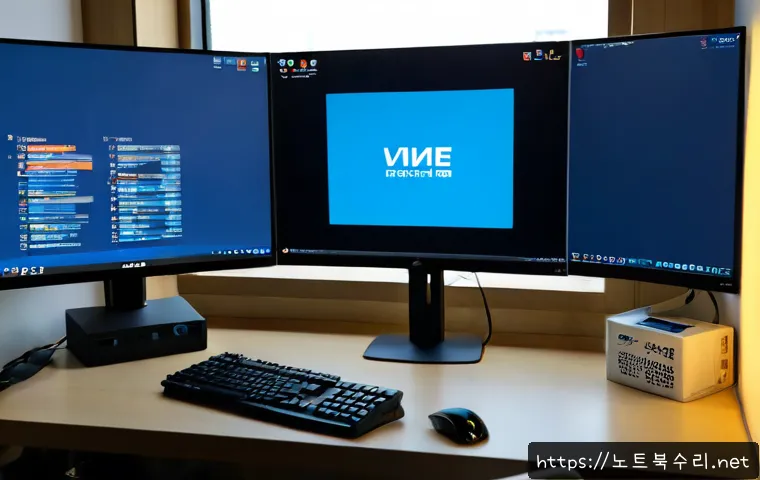 오목천동 INACCESSIBLE_BOOT_DEVICE - Photorealistic IT support workstation in a compact Korean apartment office, desktop tower opened bes...