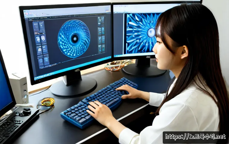 장안구 워크스테이션출장방문수리점 - Photorealistic workstation repair visit in a bright modern apartment office in Jangan-gu, Suwon, ski...