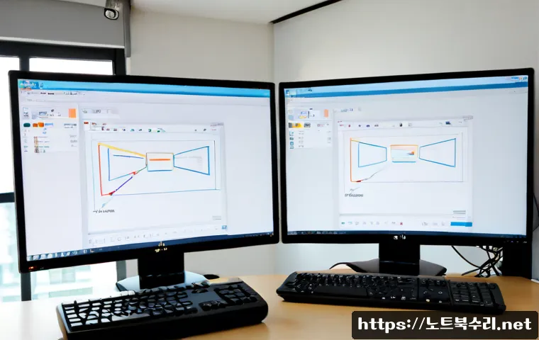 성산동 SESSION3_INITIALIZATION_FAILED - Photorealistic remote-support workstation in a compact Seongsan-dong apartment office, dual monitors...