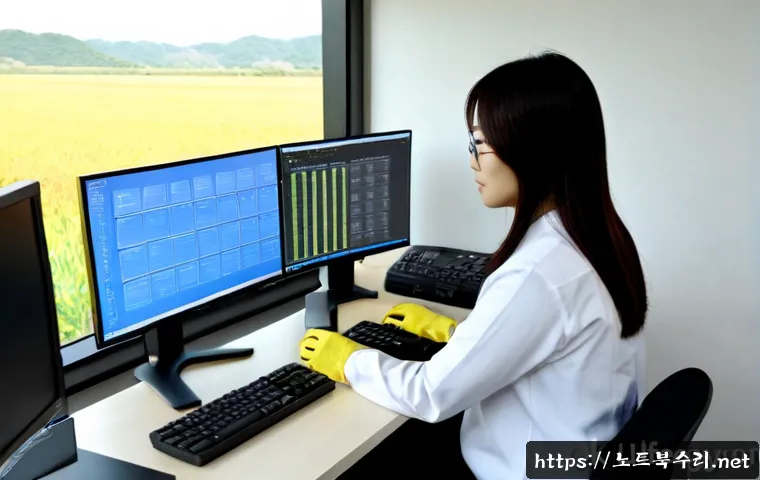 백암면 HARDWARE_MEMORY_FAILURE - Photorealistic IT support workstation in a quiet Baegam-myeon office, desktop tower opened beside a ...