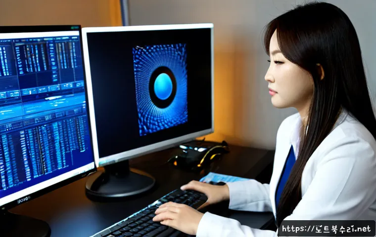 수동면 DRIVER_VERIFIER_DETECTED_VIOLATION - Photorealistic IT technician at a compact workstation, manually checking a desktop computer tower wi...