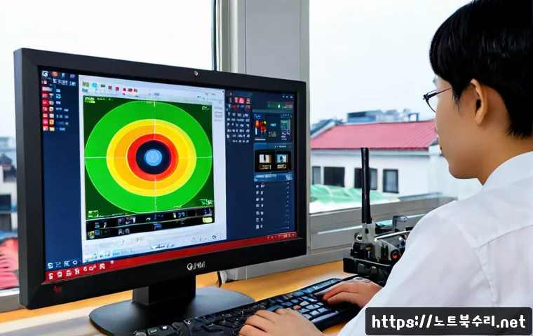 가사동 STATUS_INVALID_LOCK_SEQUENCE - Photorealistic remote-support workstation in a modest Gasa-dong office, technician studying a CAD-st...