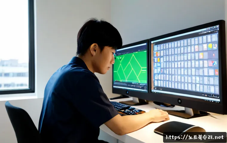 옥길동 STATUS_KERNEL_MODULE_INVALID - Photorealistic remote-support workstation in a modern apartment near a quiet new-town green corridor...