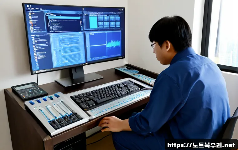 홍은동 DRIVER_CORRUPTED_EXPOOL - Photorealistic remote support workstation in a compact hillside apartment office, desktop monitor sh...