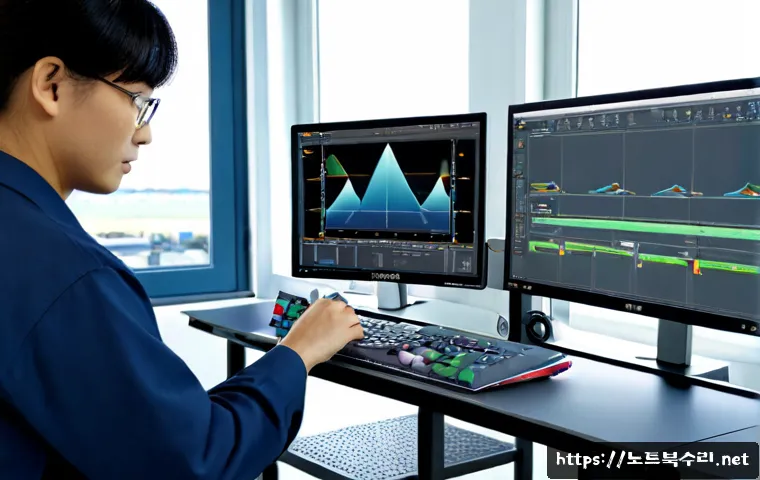 마도면 STATUS_IMAGE_INVALID - Photorealistic industrial design workstation in a quiet coastal manufacturing district, engineer usi...