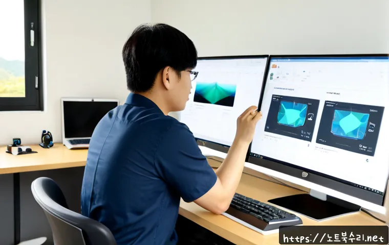 지곡동 STATUS_FLOAT_UNDERFLOW - Photorealistic remote-support workstation in a quiet Korean residential office near low green hills,...