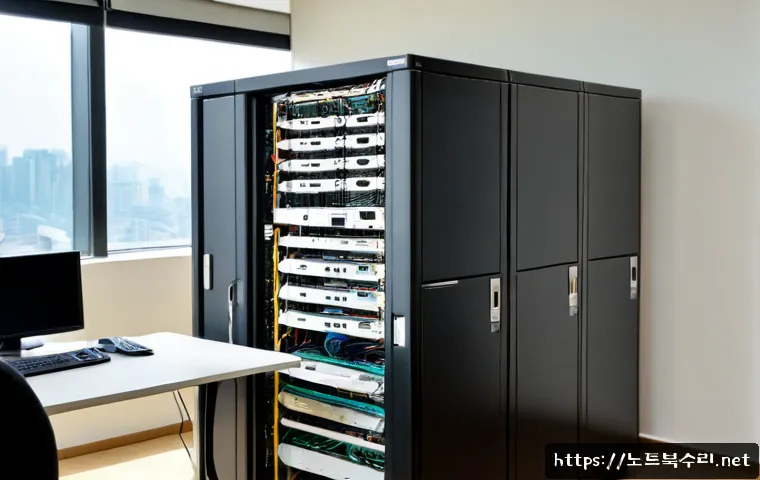 문정동 ftp서버출장방문수리점 - Photorealistic on-site FTP server repair in a modern Munjeong-dong office tower, technician connecti...