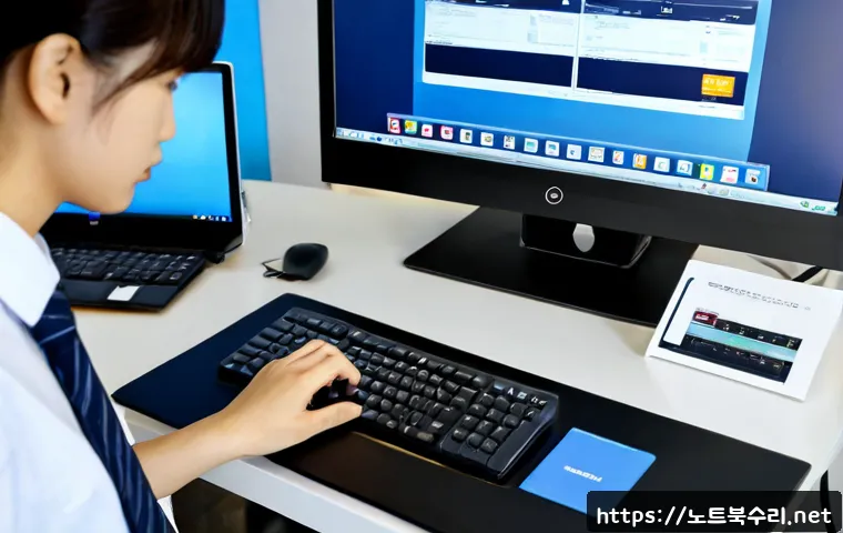 자곡동 STATUS_KERNEL_MODULE_NOT_FOUND - Photorealistic remote-support workstation in a modern Jagok-dong apartment office, desktop monitor s...