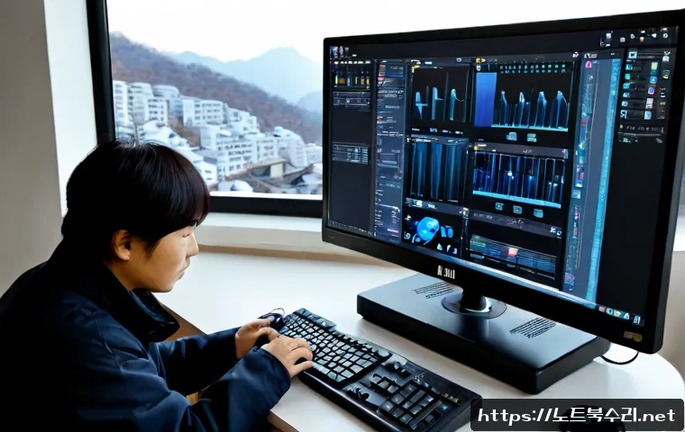 후암동 STATUS_KERNEL_MODULE_FAILURE - Photorealistic remote-support workstation in a compact hillside apartment near Huam-dong, dual monit...