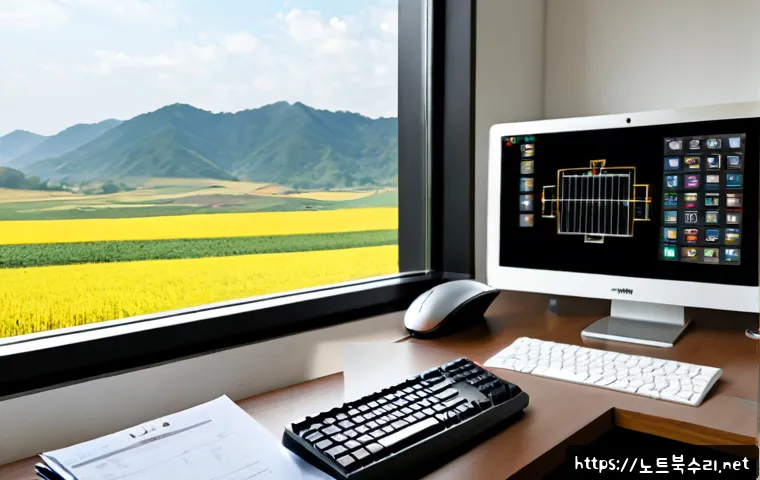 하점면 STATUS_FILE_LOCK_CONFLICT - Photorealistic remote-support workstation in a quiet rural office, dual monitors showing a generic e...