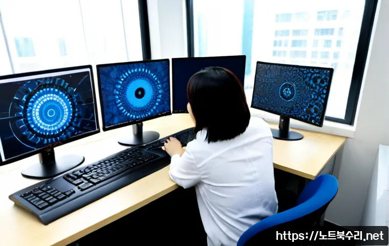 소공동 STATUS_KERNEL_HEAP_CORRUPTION - Photorealistic IT support workstation in a polished downtown Seoul office near Sogong-dong, dual mon...