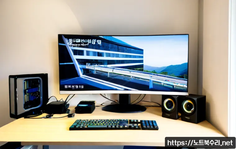 돈암동 STATUS_IMAGE_INVALID - Photorealistic remote IT support workstation in a compact apartment office near a hilly residential ...