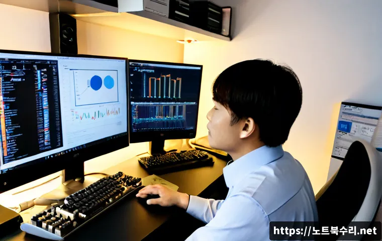 상산곡동 HARDWARE_INTERRUPT_STORM - Photorealistic IT support workstation in a compact Korean apartment office near Sangsan-gok-dong, de...