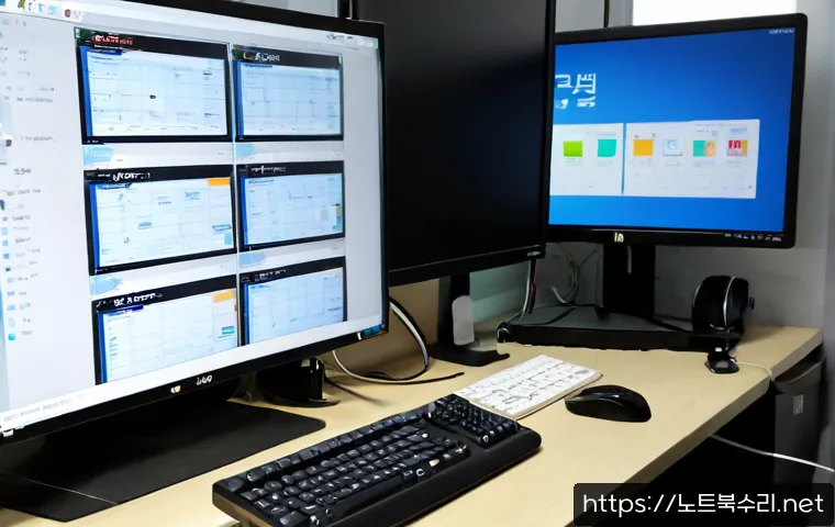 세류동 BUGCODE_USB_DRIVER - Photorealistic IT support workstation in a compact Suwon neighborhood office, technician reconnectin...