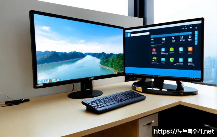 잠원동 STATUS_PAGEFILE_MISSING - Photorealistic remote IT support workstation in an upscale Jamwon-dong apartment, ultrawide monitor ...
