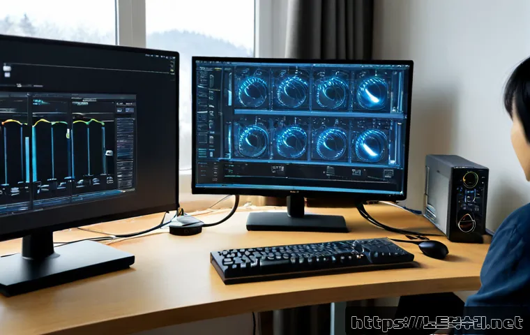 논곡동 STATUS_KERNEL_THREAD_INTERRUPTED - Photorealistic remote-support workstation in a quiet suburban apartment near a low wooded hillside, ...