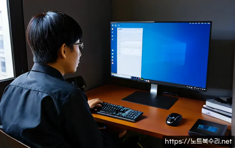 남촌동 ubuntu재설치 포맷  초기화 - Photorealistic IT workstation in a compact Namchon-dong apartment office, technician reinstalling Ub...