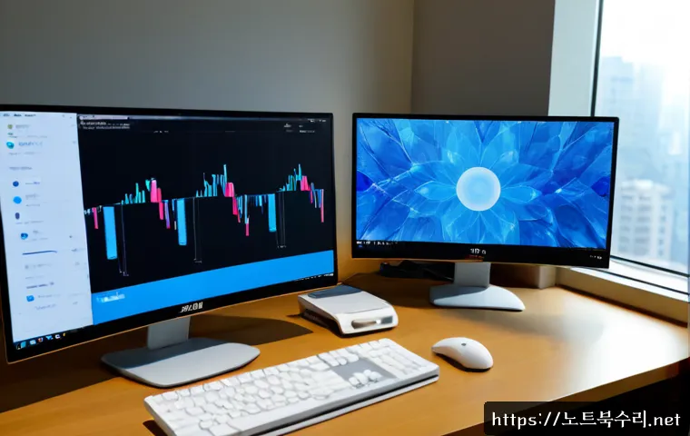 서인동 프로그램응답없음 - Photorealistic remote-support workstation in a compact Seoin-dong apartment office, dual monitors sh...