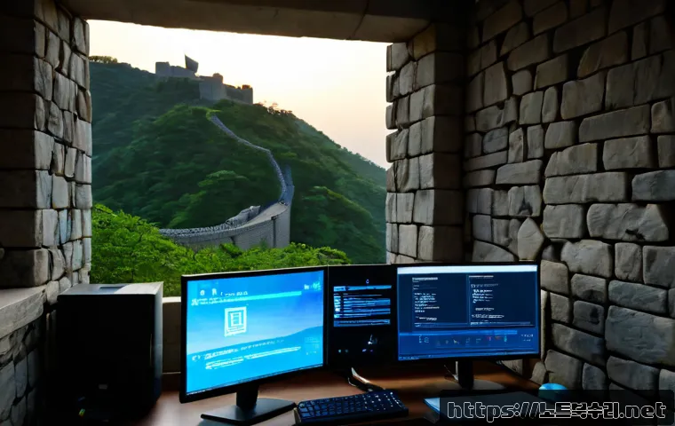 수원시 STATUS_KERNEL_DEBUG_FAILURE - Photorealistic IT support workstation in Suwon, dual monitors showing a nonverbal blue system crash ...