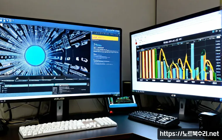 양평동 IO1_INITIALIZATION_FAILED - Photorealistic IT support workstation in a compact Yangpyeong-dong office near low-rise industrial b...
