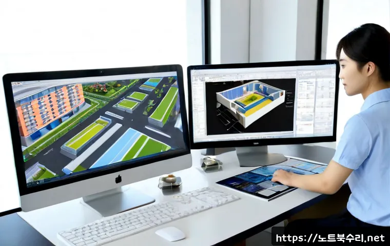 칠괴동 STATUS_NO_MEMORY - Photorealistic compact architecture studio in a quiet Korean suburban district, designer reviewing a...