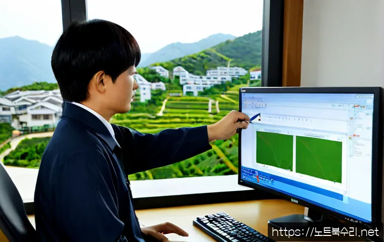 약수동 STATUS_INVALID_CALLER - Photorealistic IT support workstation in a compact Yaksu-dong office, engineer reviewing a clean abs...