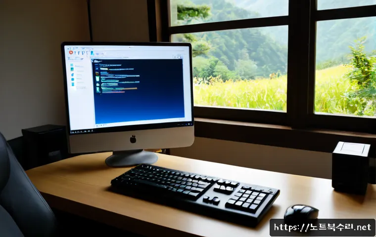 가평군 운영체제 os 재설치 포맷  초기화 - Photorealistic remote-support workstation in a quiet Gapyeong countryside home office, desktop monit...
