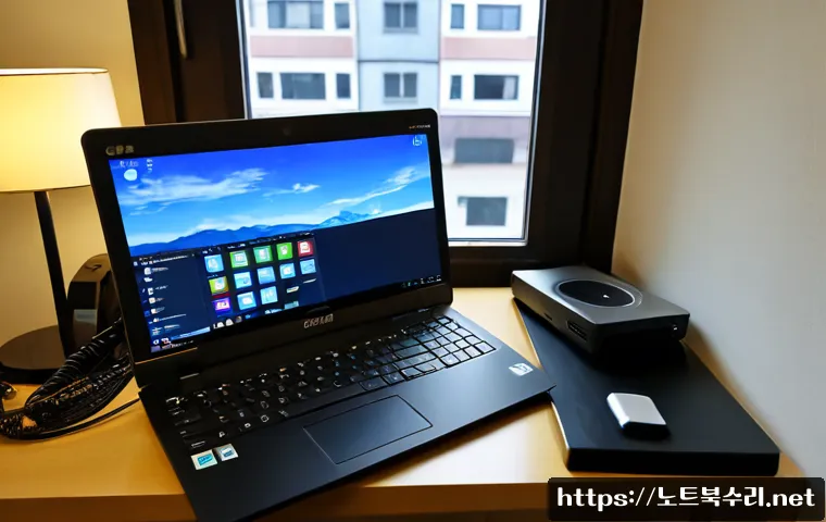 미성동 부트캠프설치 - Photorealistic remote-support workstation in a compact Misinseong neighborhood apartment, technician...