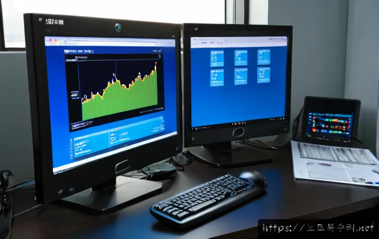 철산동 CRITICAL_PROCESS_DIED - Photorealistic remote IT support scene in a compact Cheolsan-dong apartment office, desktop workstat...