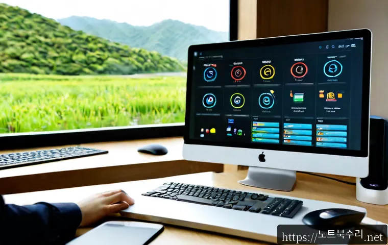양서면 STATUS_KERNEL_UNSUPPORTED_DEVICE - Photorealistic remote-support workstation in a quiet riverside home office, technician using a sleek...