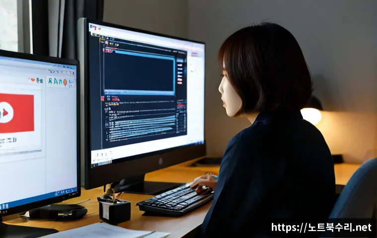 원남동 STATUS_SYSTEM_LICENSE_INVALID - Photorealistic software support workstation in a compact Wonnam-dong office, frustrated designer vie...