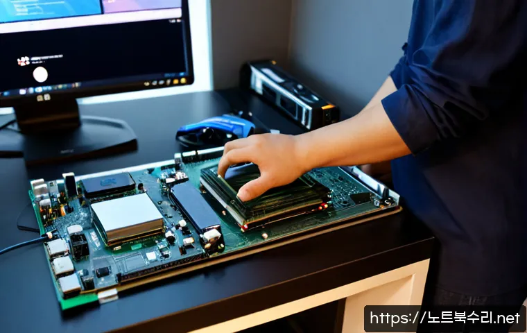 창천동 오버클럭 뚜따 - Photorealistic PC overclocking workstation in a compact Changcheon-dong apartment studio, technician...