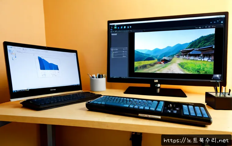 신둔면 STATUS_KERNEL_THREAD_FAILURE - Photorealistic remote-support workstation in a quiet ceramic-making village, desktop monitor showing...
