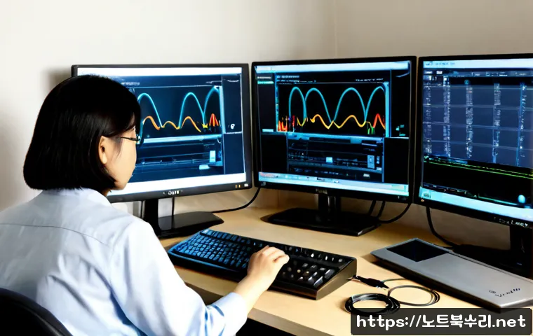 안현동 STATUS_NETWORK_ACCESS_DENIED - Photorealistic IT support workstation in a compact hillside apartment near Anhyeon-dong, dual monito...
