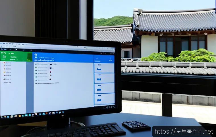 상지석동 STATUS_FILE_INVALID - Photorealistic remote-support workstation in a compact Seokgwan-dong apartment office, dual monitors...