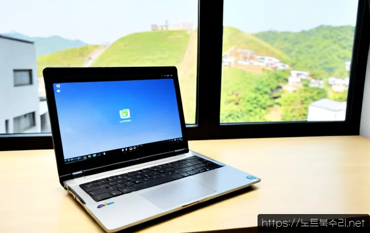 화수동 macosX재설치 포맷  초기화 - Photorealistic remote-support workstation in a compact Hwasu-dong apartment office, sleek silver lap...