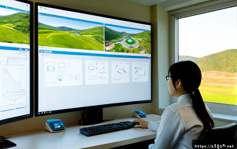 퇴촌면 STATUS_IMAGE_INVALID - Photorealistic remote-support specialist at a dual-monitor workstation in a quiet riverside township...