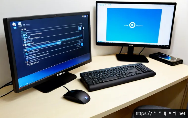 탄현동 맥윈도우 부트캠프_bootcamp 재설치 포맷  초기화 - Photorealistic remote-support workstation in a quiet Tanhyeon-dong apartment, sleek all-in-one compu...