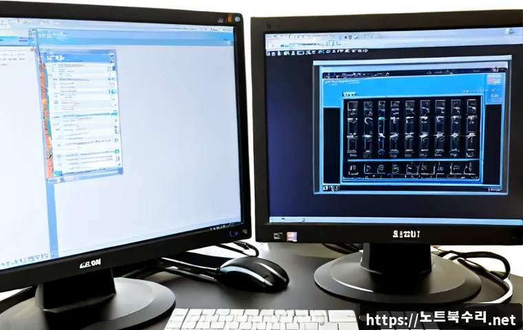 구로동 STATUS_KERNEL_DEVICE_ERROR - Photorealistic IT support workstation in a compact Guro-dong electronics office, desktop tower opene...