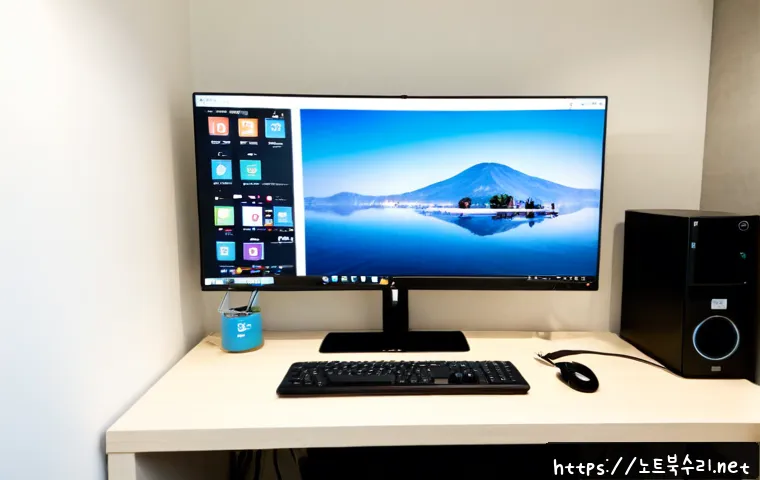 인헌동 해놀로지 xpenology 구축 - Photorealistic compact home-office workstation in Inheon-dong, Seoul, with a quiet custom NAS server...