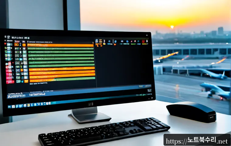 운서동 STATUS_KERNEL_EXECUTION_ERROR - Photorealistic remote-support workstation in a modern apartment near Incheon Airport, dual monitors ...