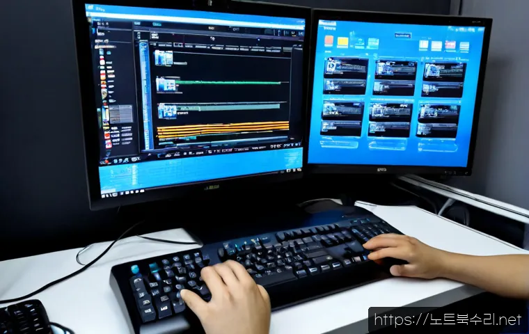 생연동 Press Ctrl Alt Del to restart - Photorealistic remote-support workstation, a desktop monitor frozen on a dark restart recovery scree...