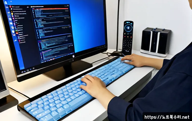 태평동 macosX재설치 포맷  초기화 - Photorealistic remote-support workstation in a compact Taepyeong-dong apartment office, sleek all-in...